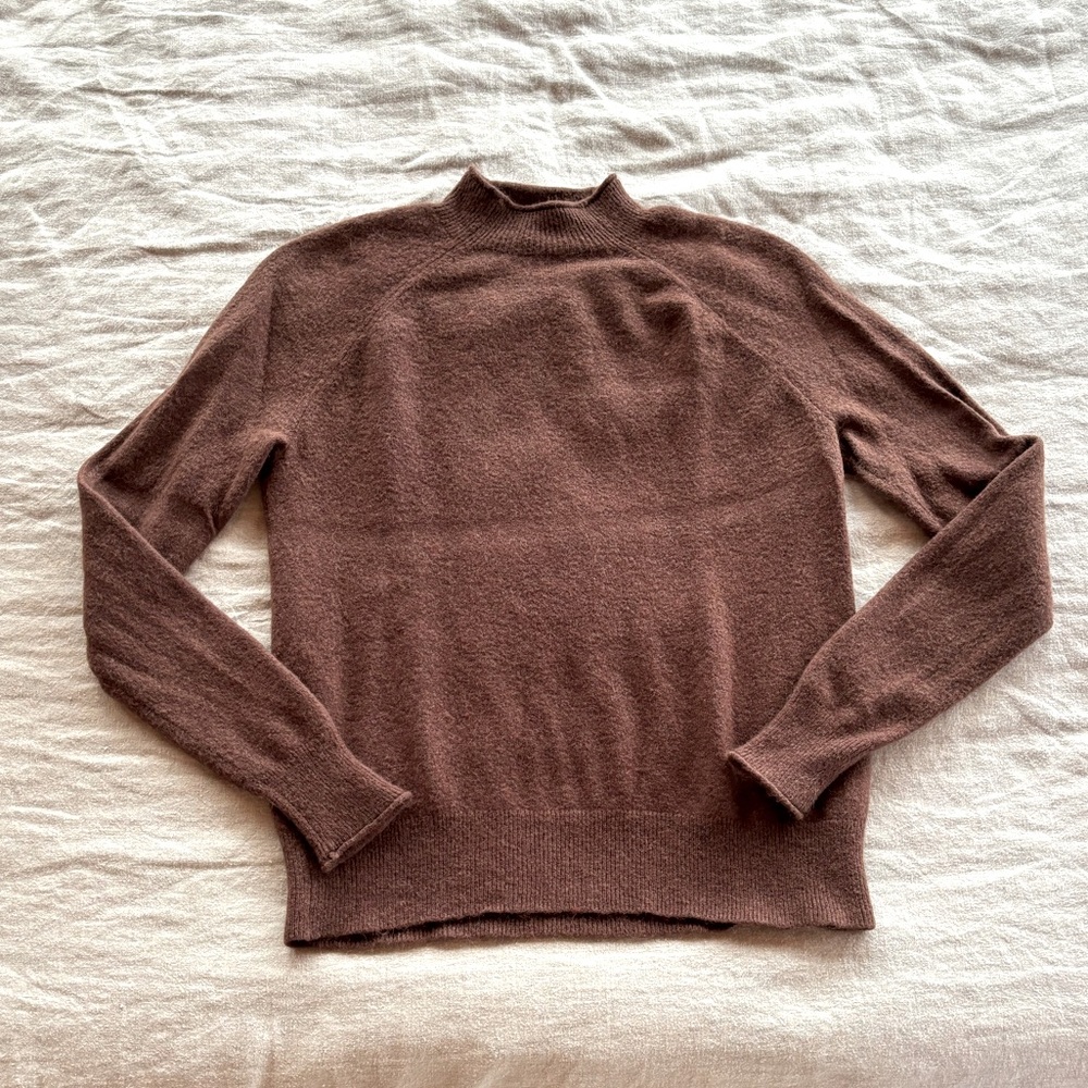 J. Crew Rich Brown Turtleneck Sweater